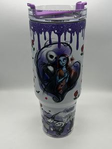 40 oz Jack and Sally Tumbler