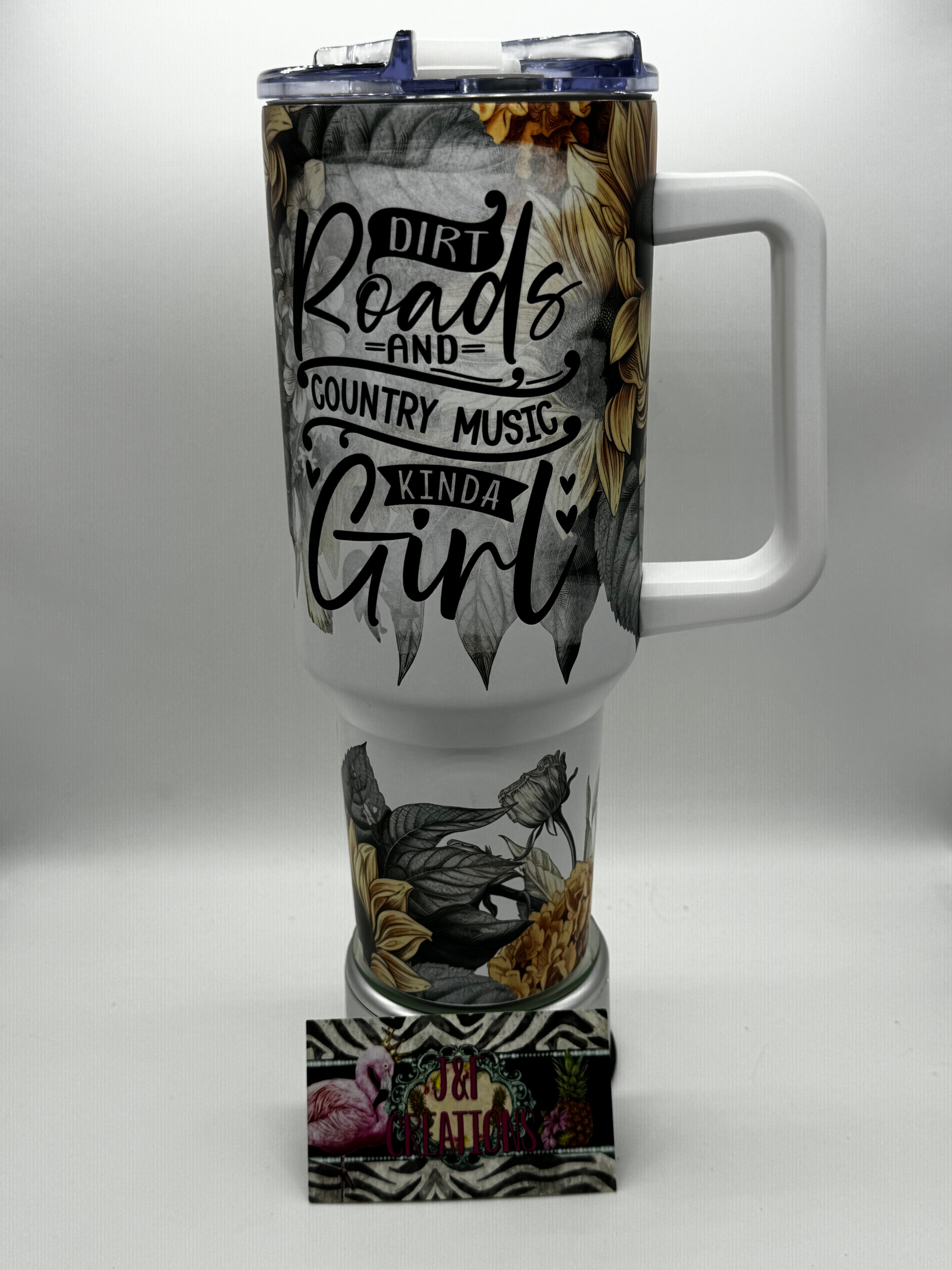 40 oz dirt roads Tumbler