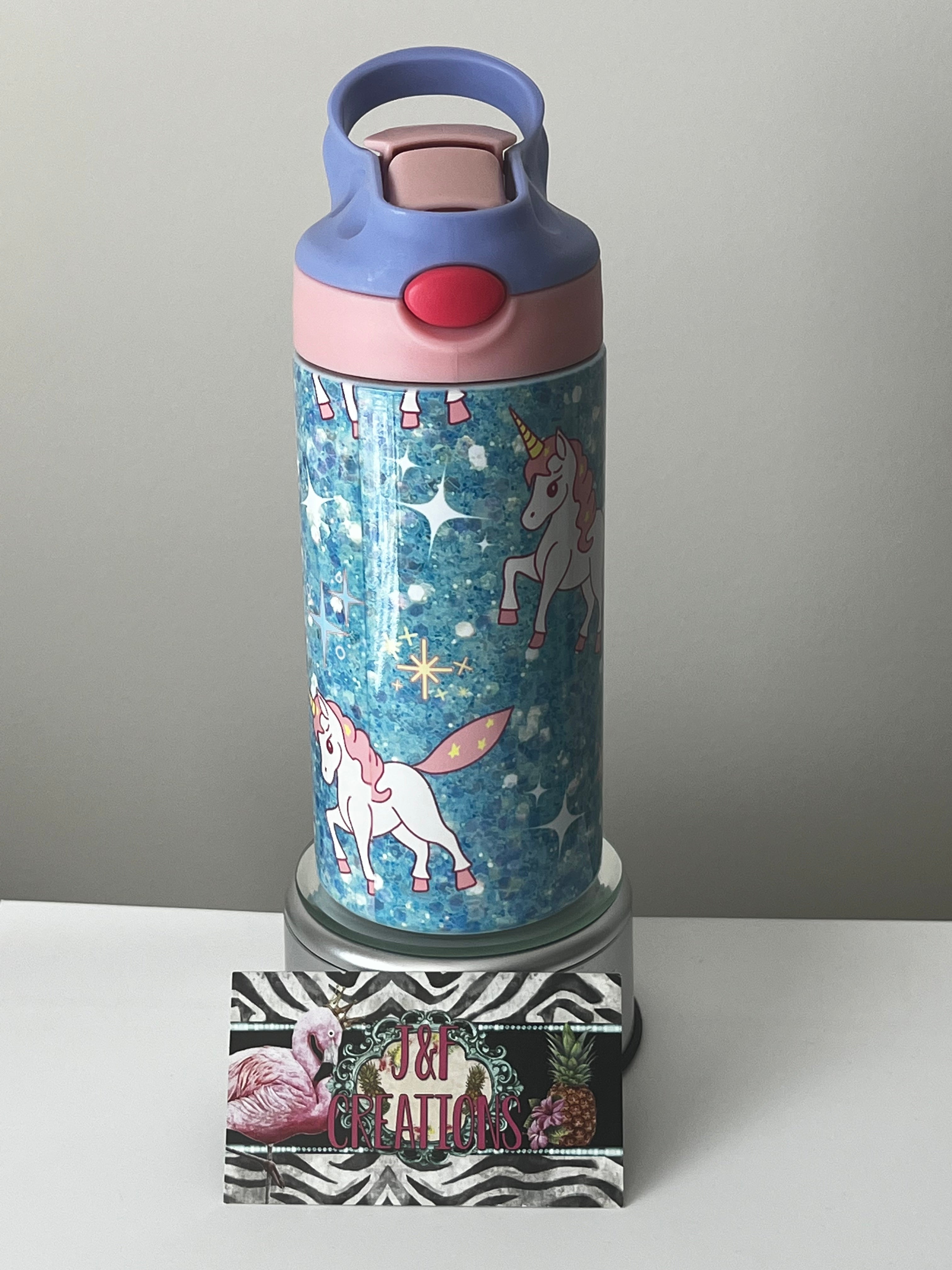 Unicorn Flip Top Water Bottle