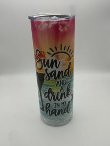 Sun Sand Drink  20 oz Tumbler!