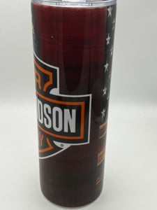 Harley Flag 20 oz Tumbler!