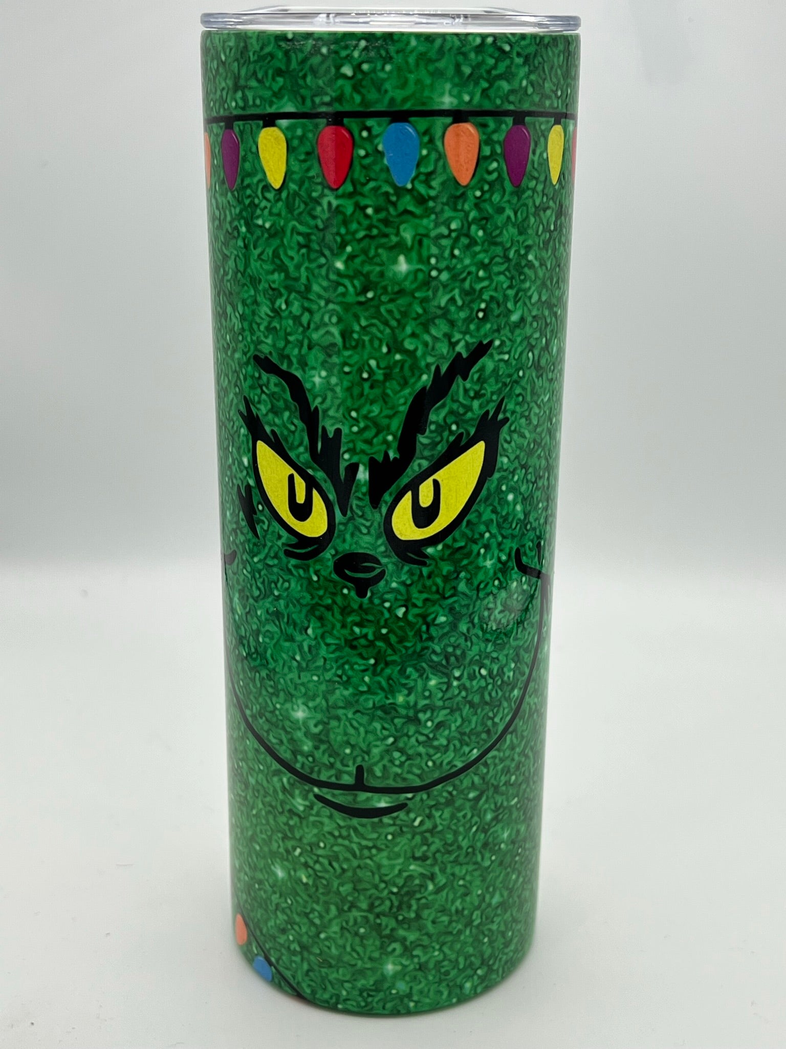 Hey Grinch Fans! This 30oz Holiday Grinch Glitter Tumbler is double in