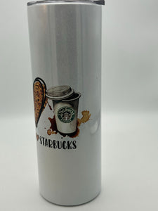 Peace, Love Starbucks 20 oz. Tumbler