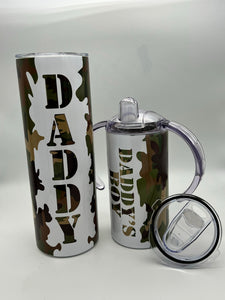 Daddy and Me Camo Tumbler Set!