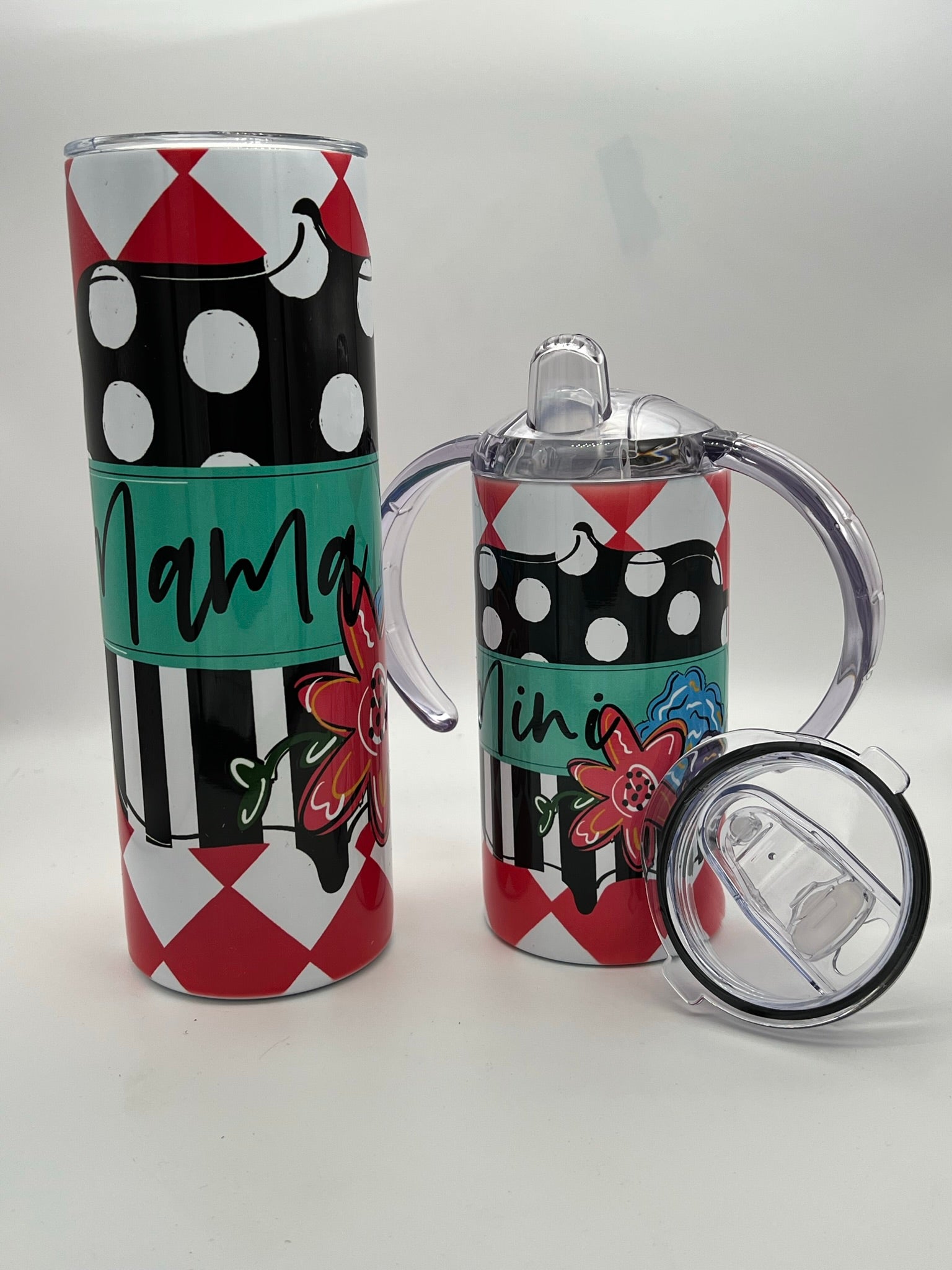 Mommy and Me Polkadot Tumbler Set!