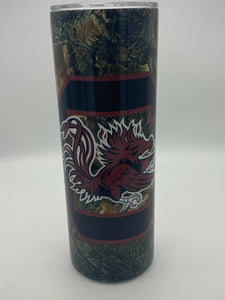 Camo Gamecocks 20 oz Tumbler!