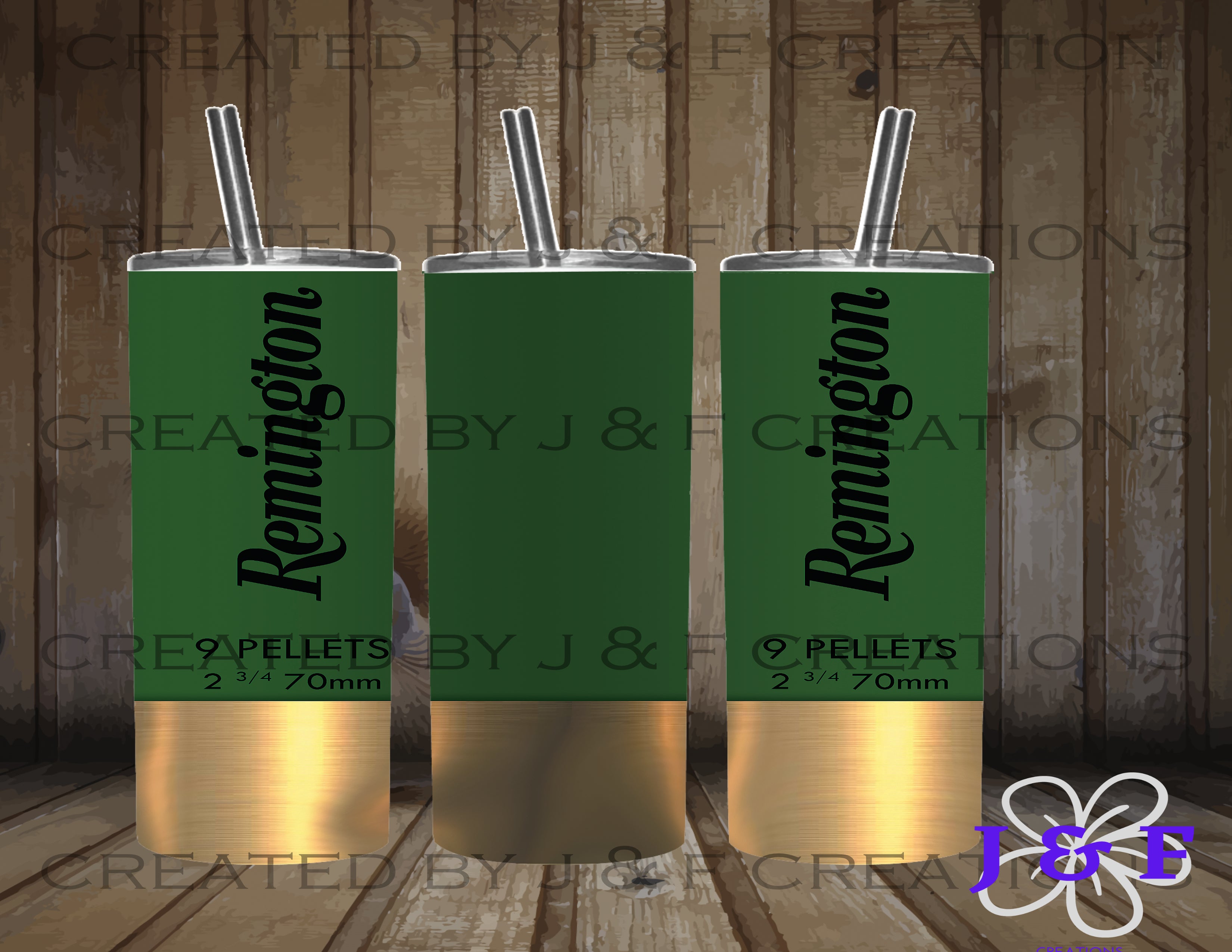 Green Shotgun Shell 20oz Tumbler