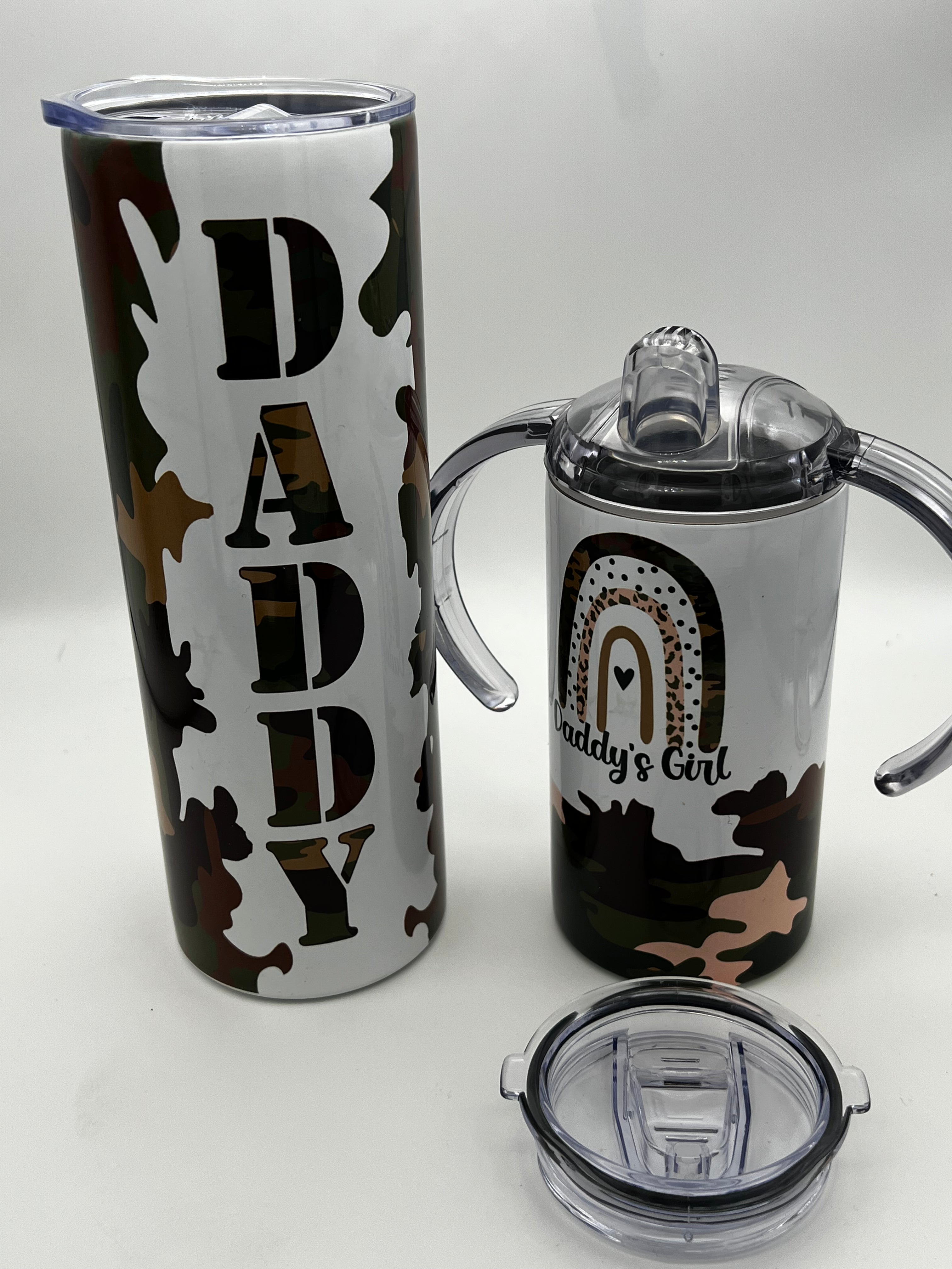 Daddy and Daddy's Girl Camo Tumbler Set!