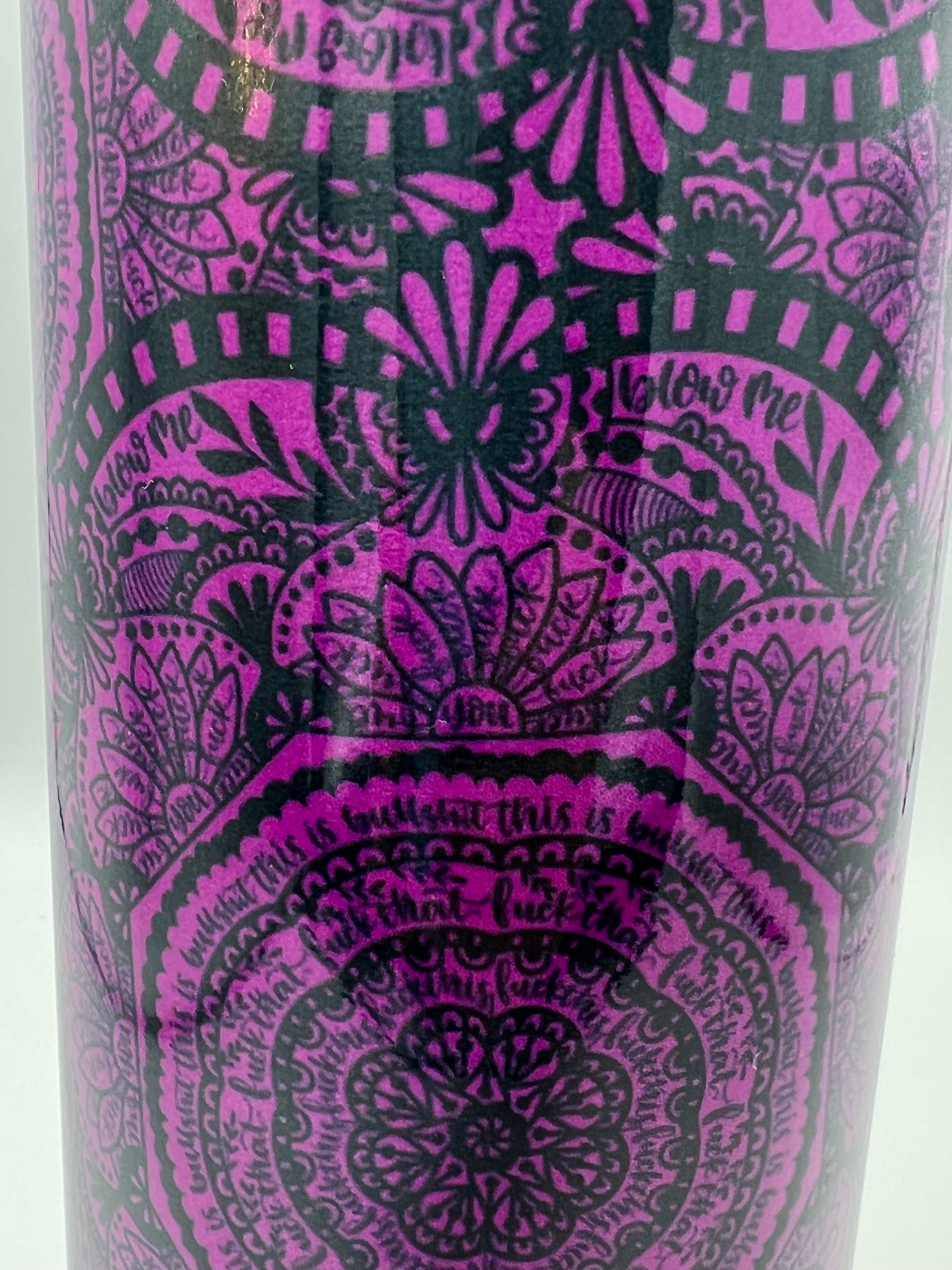 Swear word mandala 20oz tumbler