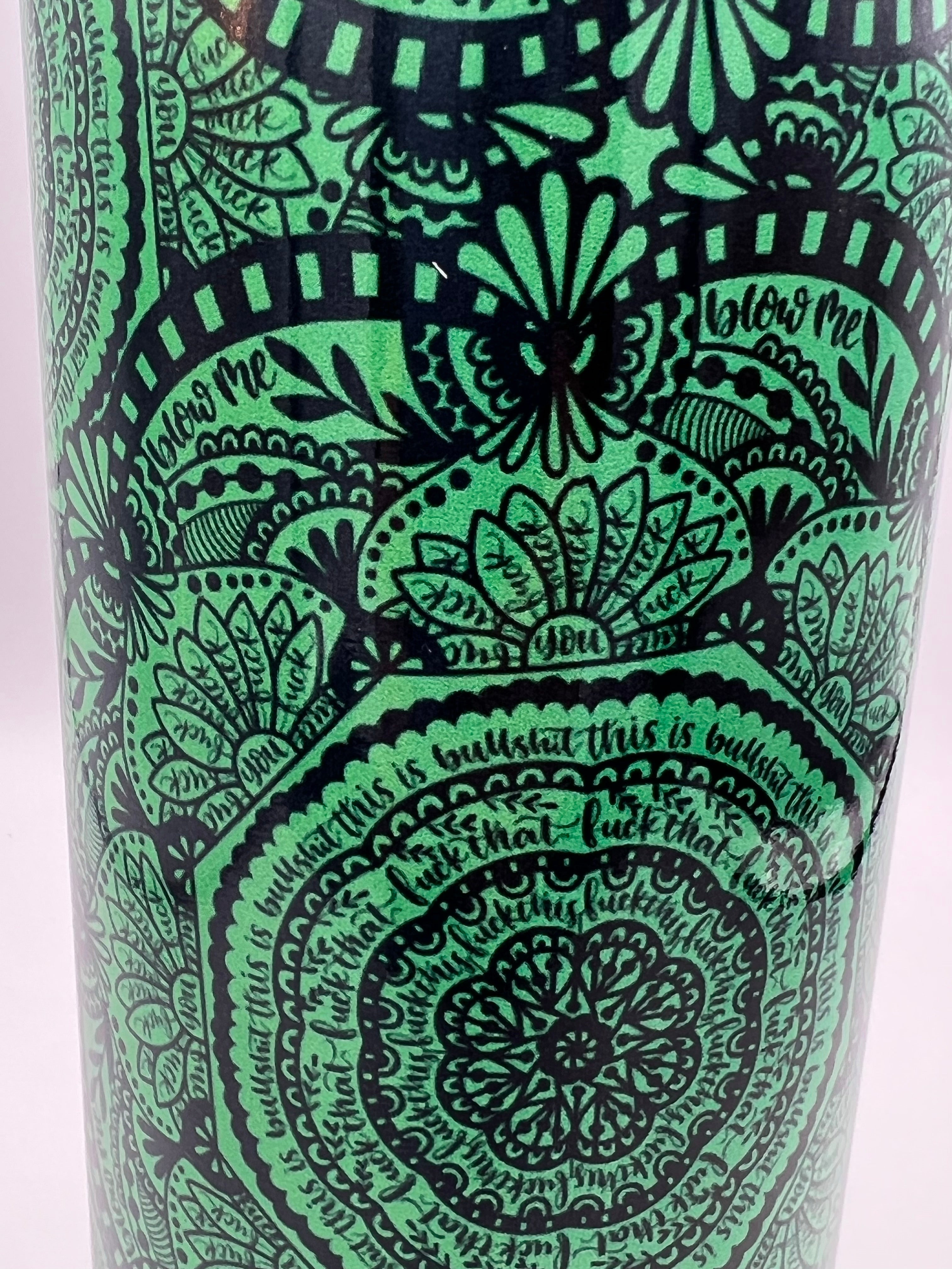 Swear word mandala 20oz tumbler