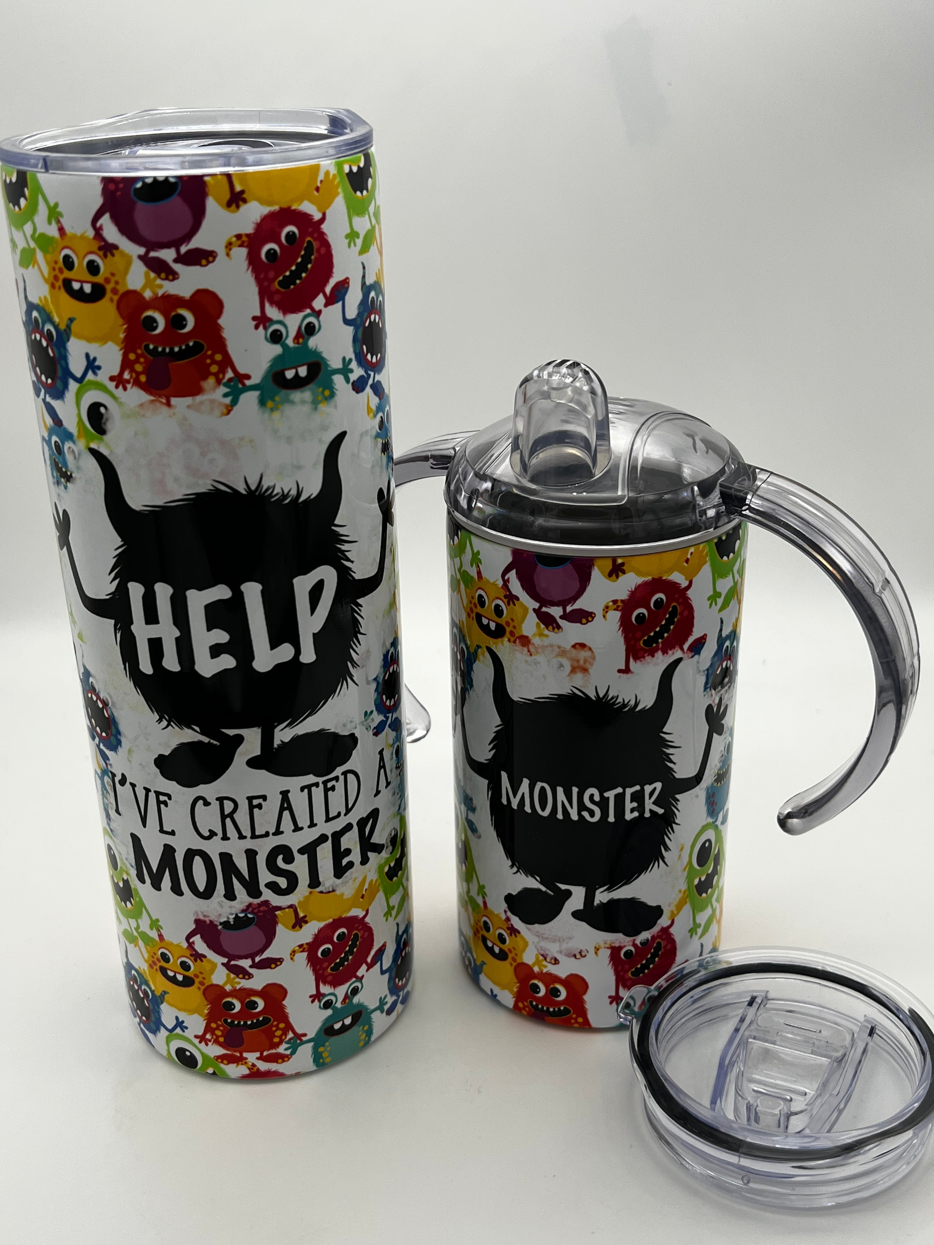 Mommy and Me Monster Tumbler Set!