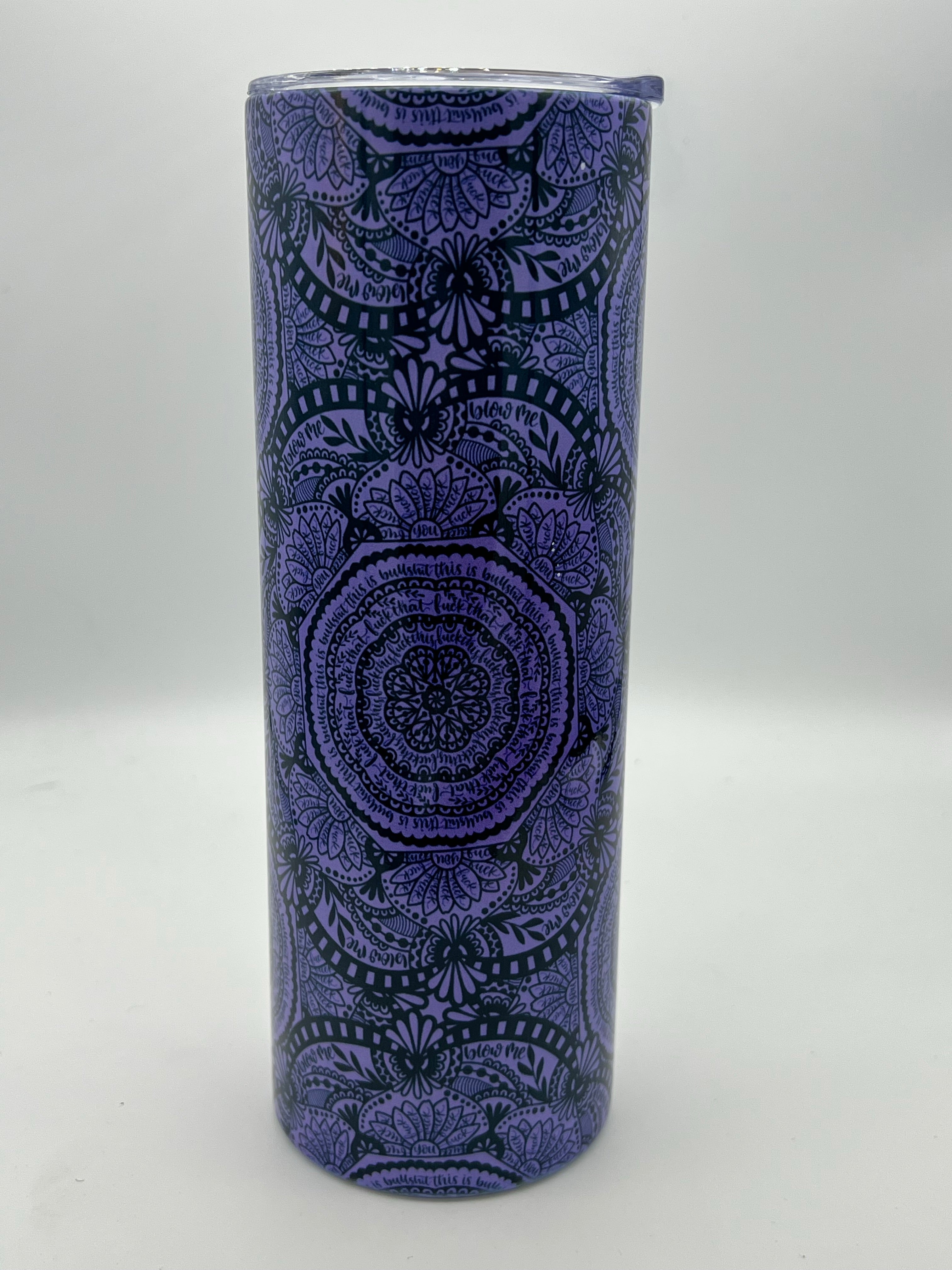 Swear word mandala 20oz tumbler