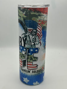 Military Wife tumbler 20 oz Tumbler!