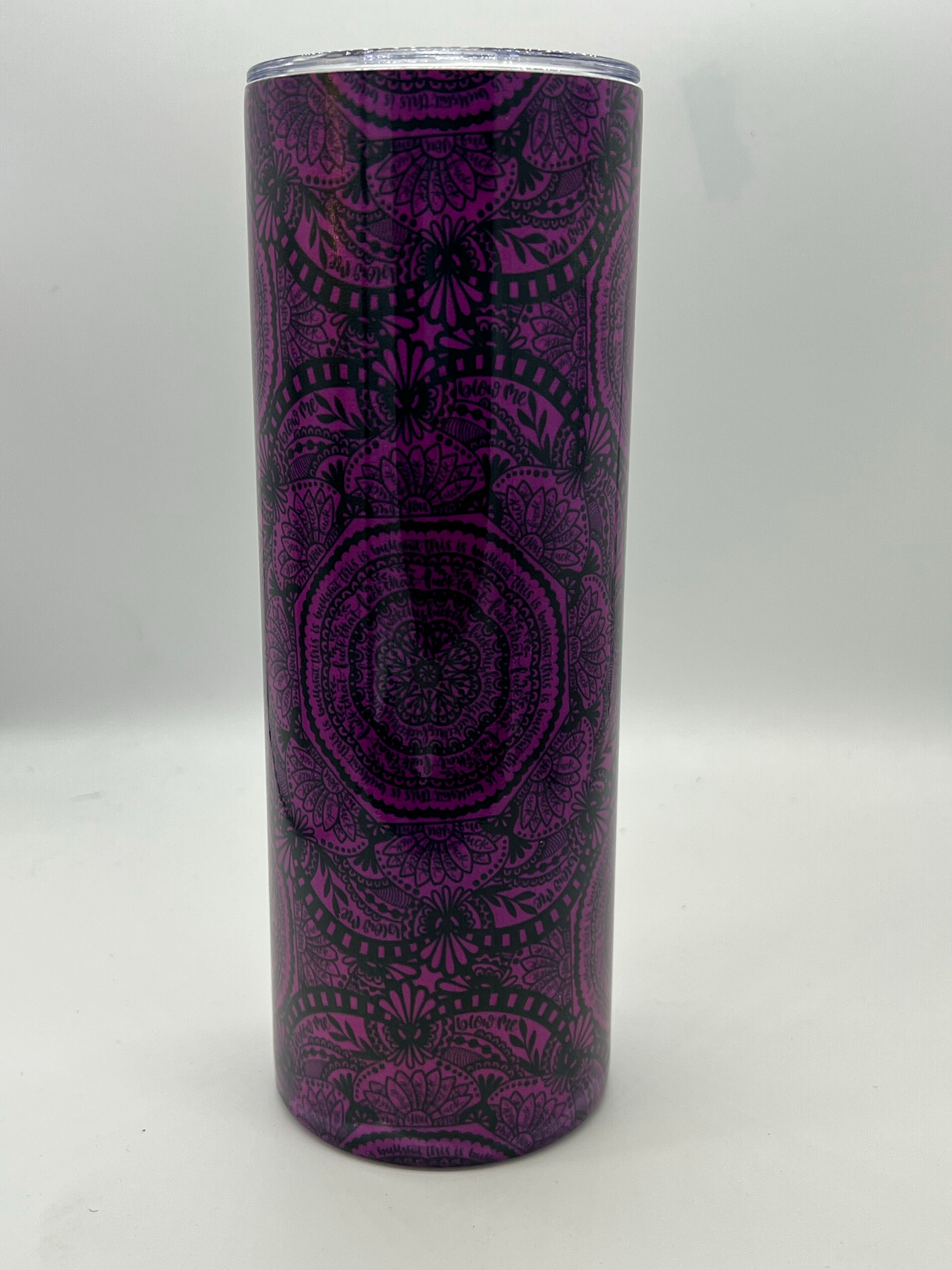 Swear word mandala 20oz tumbler